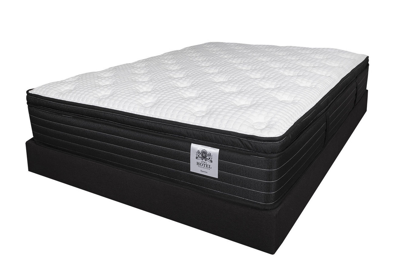 Matelas coussiné Spectra à ressorts ensachés et mousse mémoire infusée de gel