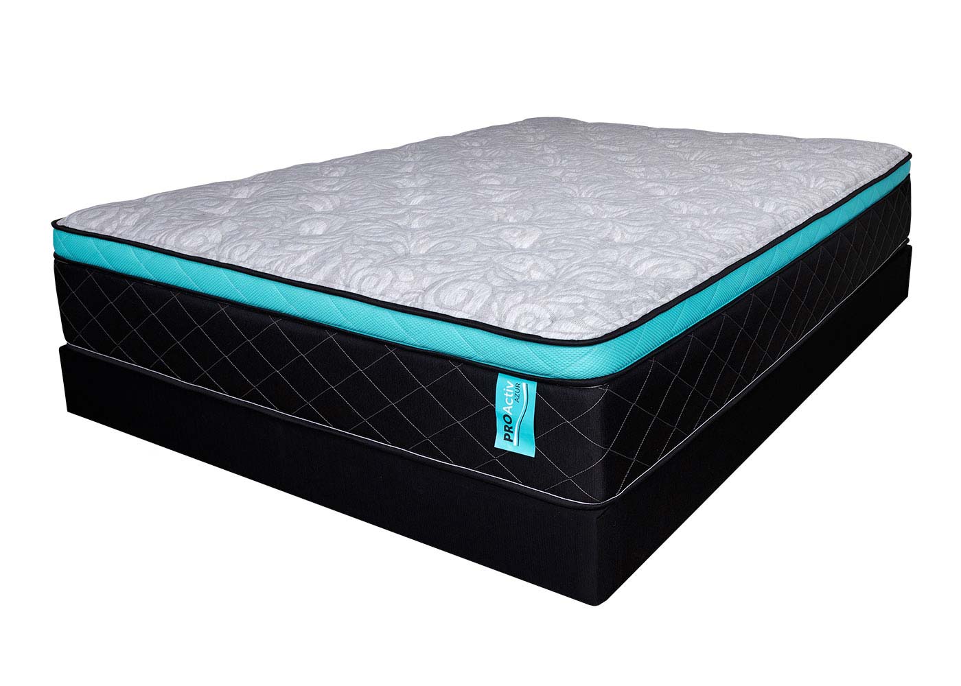 Matelas PROActiv Azur à europlateau avec mousse mémoire fraîche et ressorts ensachés| LA PLACE