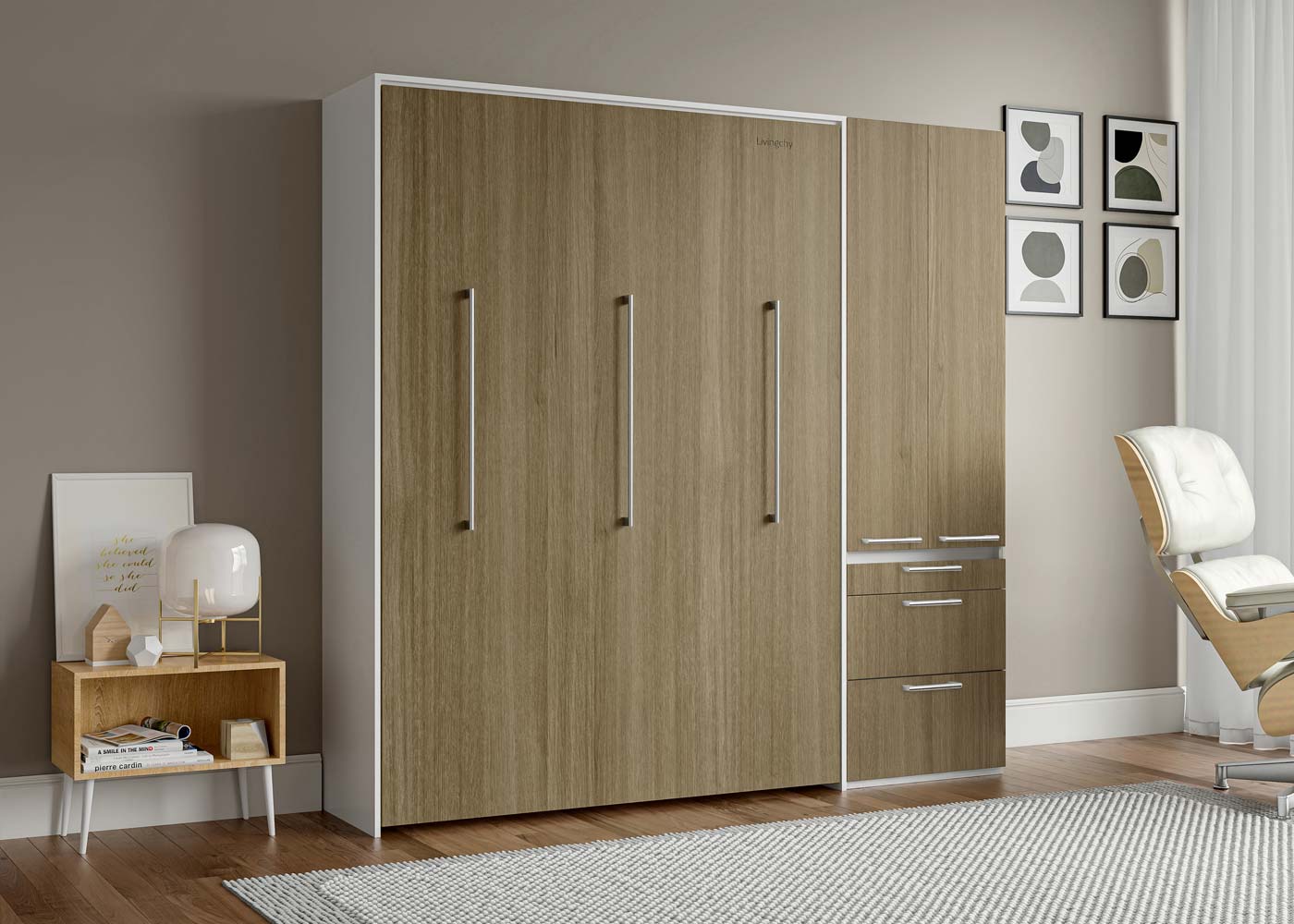 Livingchy Designer Bachelor Multitask Murphy bed Fashionista